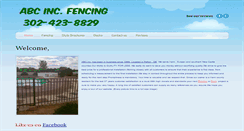 Desktop Screenshot of abcincfencing.com